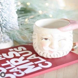 Pink- Papa Noel Santa mug NWT Listing is for 1 mug